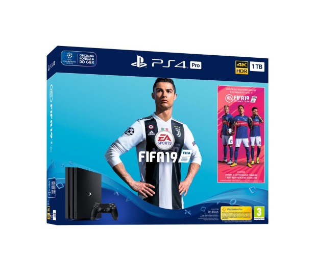 SONY Playstation 4 Pro 1TB + Fifa 19 + PS Plus 14 Dni - 436881 - zdjęcie